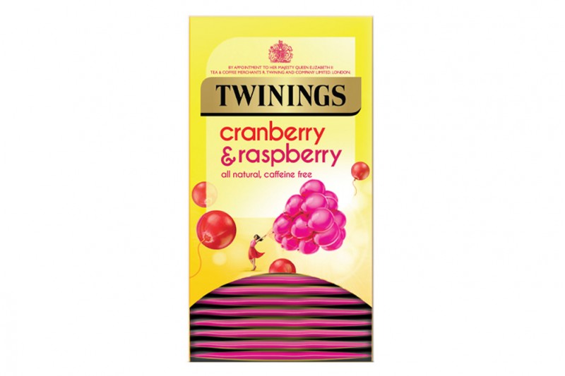 Twinings Cranberry and Raspberry Enveloped Tea Bags 1x20