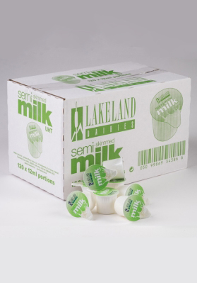 Lakeland Semi Skimmed 12ml UHT Milk Portions 1x120