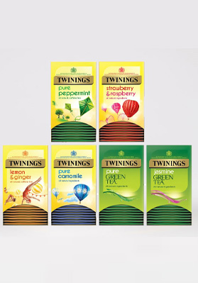 Twinings Fruit Herbal Green Variety Env Tea Bag 6x20