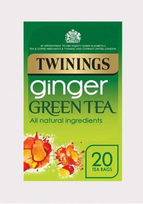 Twinings Ginger Green Tea TAGGED Tea Bags 1x20 Twinings Ginger Green Tea TAGGED Tea Bags 1x20